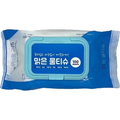 맑은 물티슈(100매)